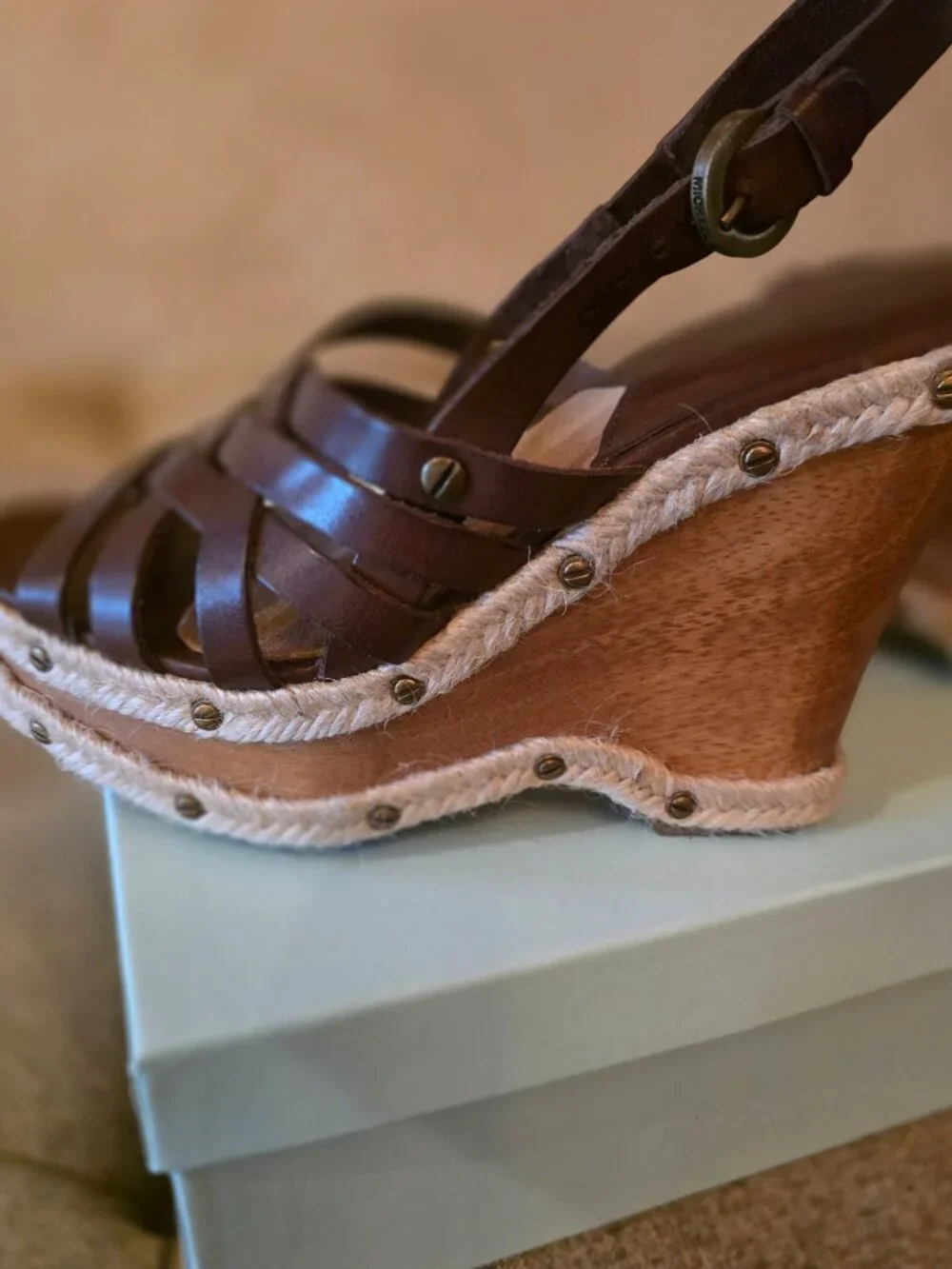 MICHAEL Michael Kors Brown Wedge Sandals